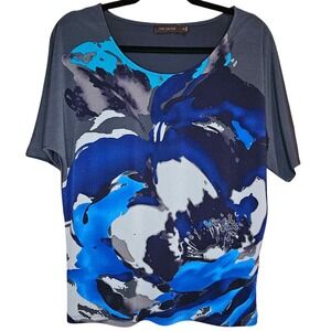 Women's The Limited Dolman Sleeve Multicolored Abstract Floral Blouse Size XS